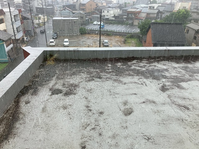 経年劣化した防水